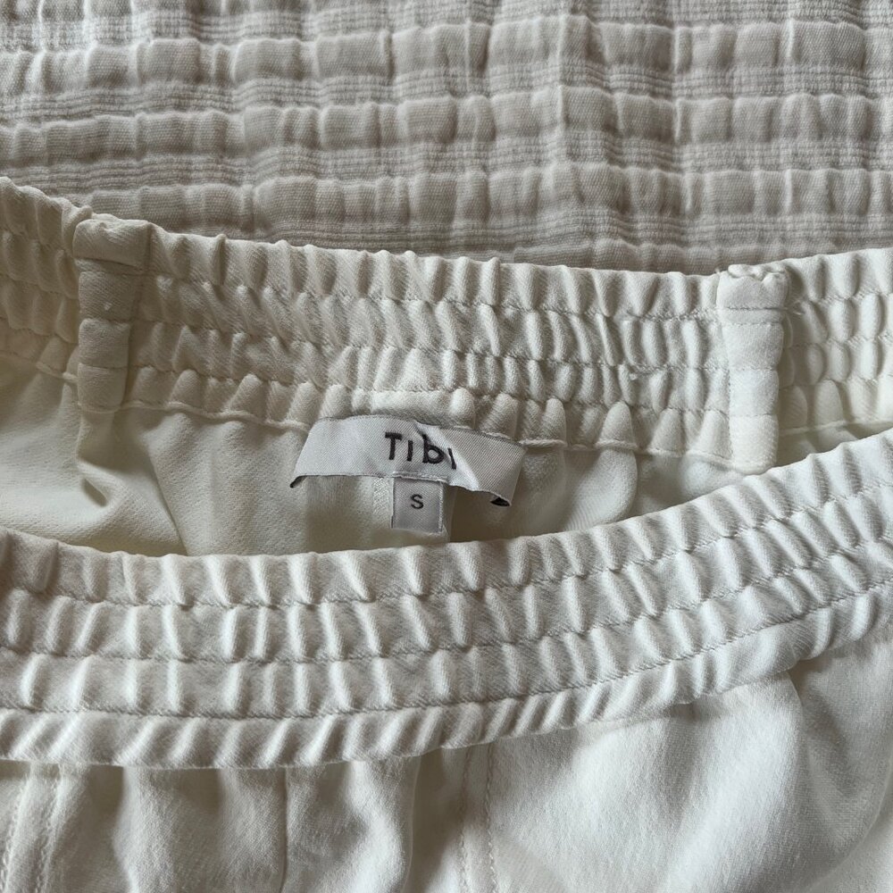 Tibi Chalky Drape Plashet Jogger- Regular- White- SR - Picture 5 of 13